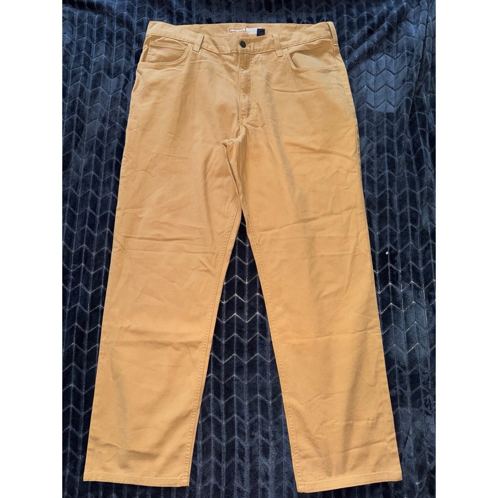 Carhartt Men's Rugged Flex Relax Fit Canvas 5-pocket Work Pants Size 38